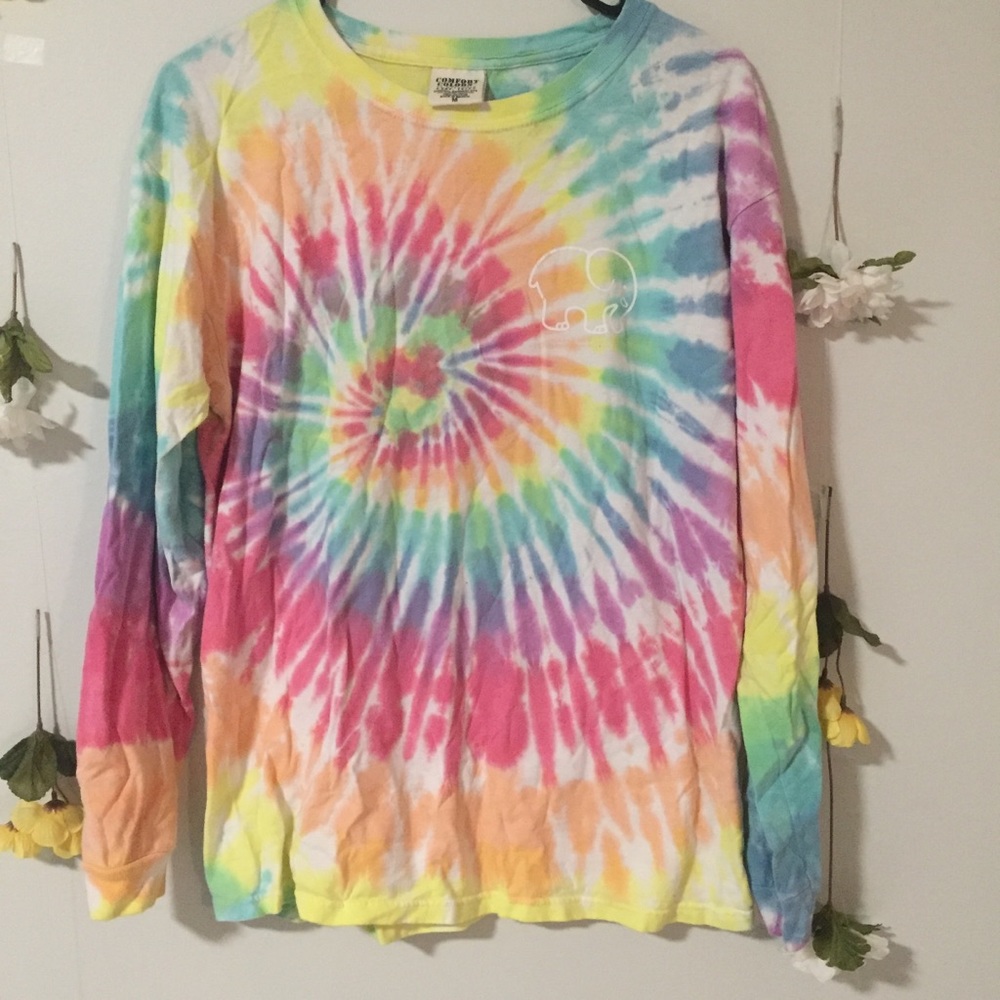 Tie Dye Ivory Ella Long Sleeve 🌈